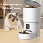 New 4L Smart Pet Feeder Automatic Food Dispenser Button for Cats And Dogs Intelligent Pet Feeder