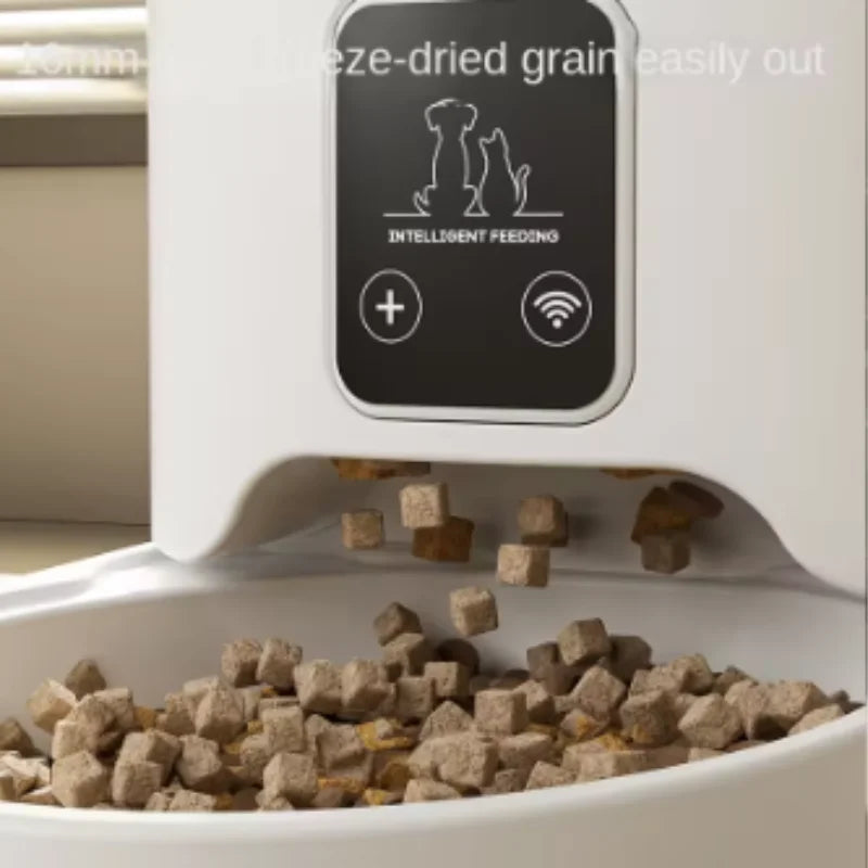 New 4L Smart Pet Feeder Automatic Food Dispenser Button for Cats And Dogs Intelligent Pet Feeder