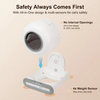 Automatic Self-Cleaning Cat Litter Box with App Control & Litter Mat