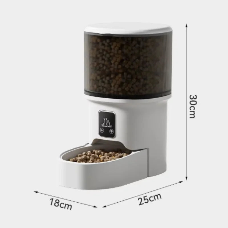 New 4L Smart Pet Feeder Automatic Food Dispenser Button for Cats And Dogs Intelligent Pet Feeder