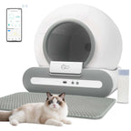 Automatic Self-Cleaning Cat Litter Box with App Control & Litter Mat